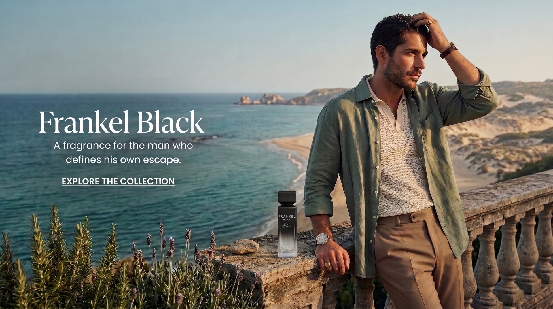 Frankel Black - a fragrance for the man who defines his own escape
